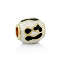 Lauren G. Adams Gabriella White & Gold & Black Animal Print Charm Bead